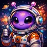 A vibrant, colorful geometric shape avatar with abstract patterns suitable for a profile picture.